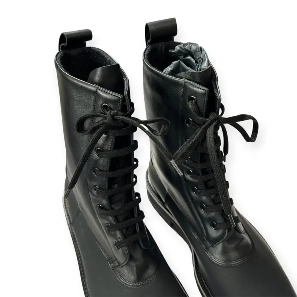 Common Projects Technical Leather Boot Black EU 42 2325 MADE IN ITALY NWT